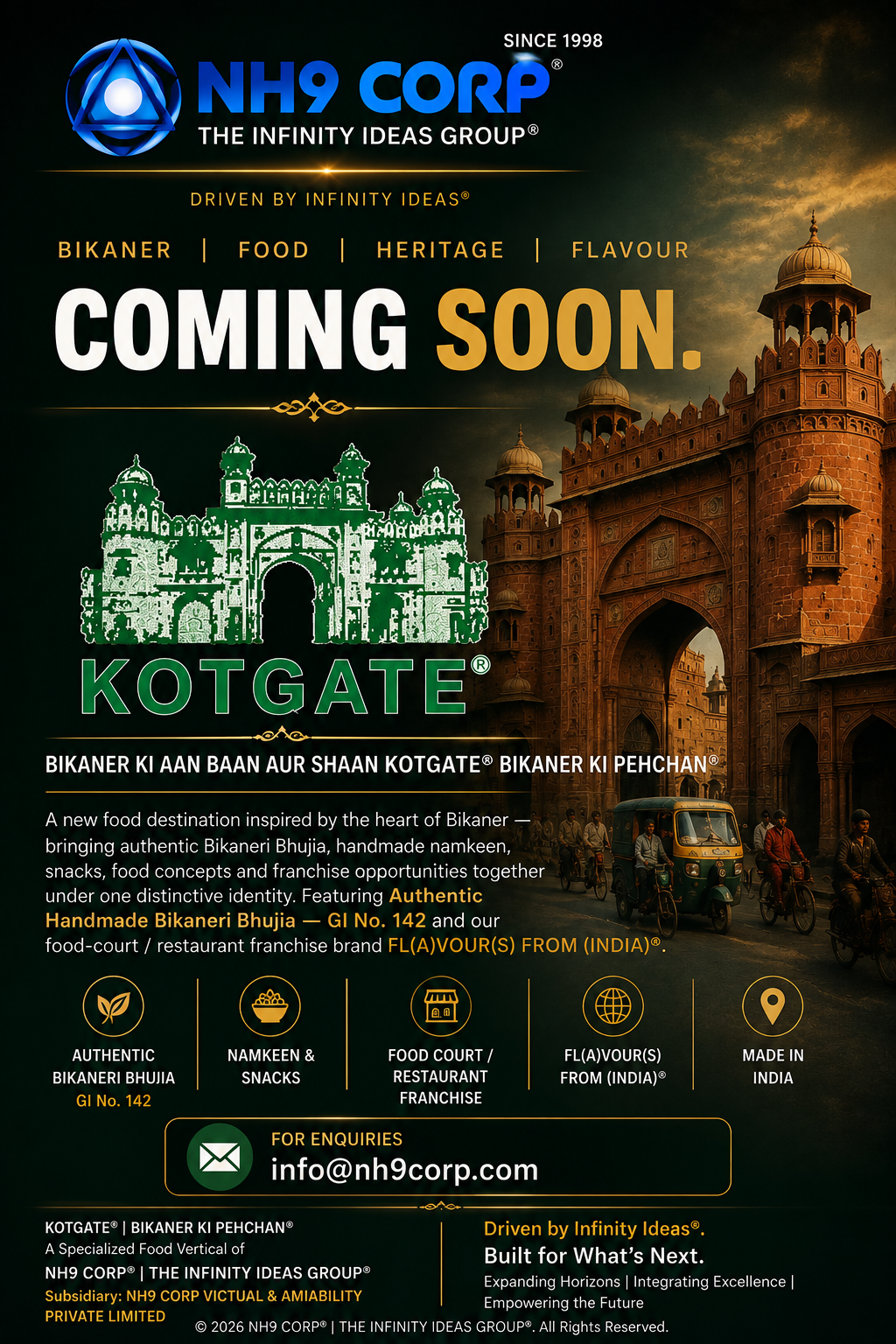 KOTGATE® — Bikaner Ki AAN, BAAN AUR SHAAN KOTGATE® Bikaner Ki Pehchan® — Coming Soon
